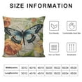 thumbnail image 5 of COMIO  Throw Pillow Covers&nbsp;Adorable Animals&nbsp;Dragonfly Butterfly&nbsp;Flower Decorative Pillow Case&nbsp; Square Throw Pillowcases&nbsp;Home Couch Quote Cushion Cover, 5 of 5