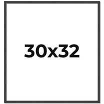 30x32 Rustic Brown Real Wood Picture Frame Width 0.75 inches | Interior Frame Depth 0.5 inches |