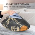 thumbnail image 4 of Yayeee Pillowcase Queen Size Set of 2 Satin Wrinkle Resistant Pillow Case, Halloween Skeleton Moon, 4 of 7