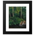 thumbnail image 2 of Gustave Courbet 12x14 Black Modern Framed Museum Art Print Titled - Batager in the Forest, 2 of 5