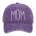 thumbnail image 1 of Wdgfv MOM Embroidered Baseball Cap Style Adjustable Dad Hat For Women Men Purple One Size, 1 of 3