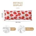 thumbnail image 3 of Fotbe Strawberries Funda para Almohada Corporal con Diseño, Funda de Microfibra Ultrasuave de 20x54 Pulgadas, Ropa de Cama Elegante, 3 of 7