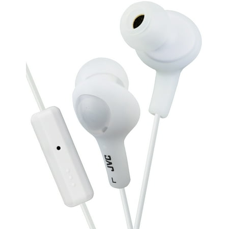 UPC: 0046838065972 | JVC HAFR6W Gumy Plus Earbuds Headphones with Mic and Remote (White)