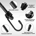 thumbnail image 5 of Woeilo 24 Inch Bungee Cord with Hooks, 4 Pack Superior Rubber Heavy Duty Straps Strong Elastic Rope for Outdoor Tent, Luggage Rack, Camping, Cargo, RV, Bike, Transporting, Storage, Black Black 24", 5 of 5