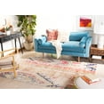 thumbnail image 3 of SAFAVIEH Madison Christabella Overdyed Striped Area Rug, Grey/Orange, 3' x 5', 3 of 7