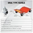 thumbnail image 2 of Bingirl Chariot à Roues en Fer Robuste pour Voiture - Support de Pneus de Voiture avec Frein, Chariot de Véhicule avec Roues pour Réparation Auto, Vendu en 1 Paire (Orange), 2 of 7