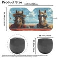 thumbnail image 5 of Binienty Horse Funny Windshield Sun Shade Foldable Car Interior Accessories Sun Protection Auto Window Sunshade Reflect UV Sun and Heat and Protect Your Car, 5 of 6