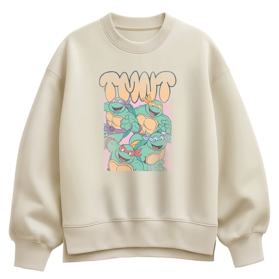 Teenage Mutant Ninja Turtles - TMNT Group Oversized Fleece Crew Sweatshirt