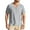 Gray-02, variant on Rvwovn Men's Button-Down Shirt - Collarless Short Sleeve Summer Beach Casual Vacation Top