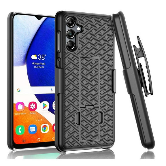 Case Belt Clip Holster for Samsung Galaxy A15 5G - Swivel Cover Kickstand Armor Combo Drop-Proof