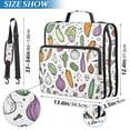 thumbnail image 2 of FORMRS Zipper Binder with Shoulder Strap 2-inch Ring 500 Sheet Capacity File Bag, Purple Vegetables Pattern, 2 of 5