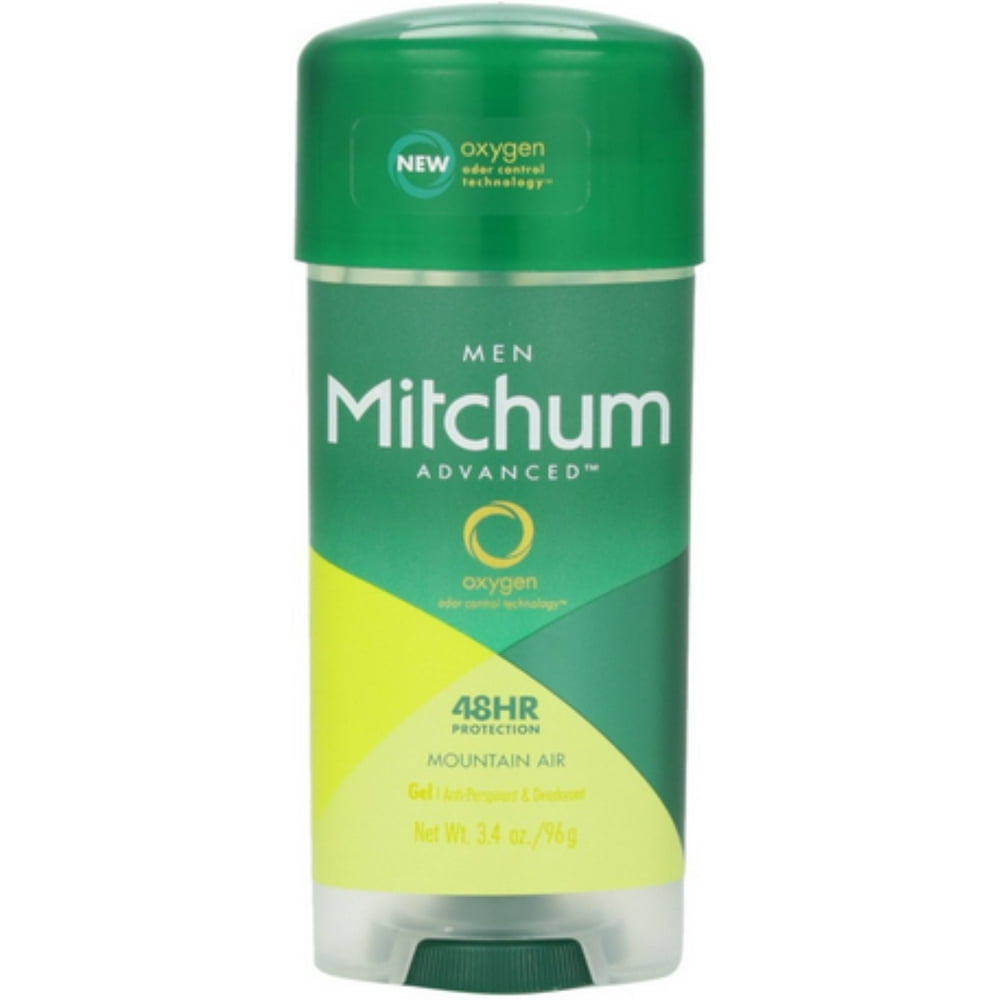 Mitchum Advanced Gel AntiPerspirant & Deodorant, Mountain Air 3.4 oz (Pack of 2)