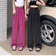 thumbnail image 4 of Pantalones anchos y elegantes de pierna ancha para mujer, traje adelgazante de cintura alta, primavera y verano, 4 of 6