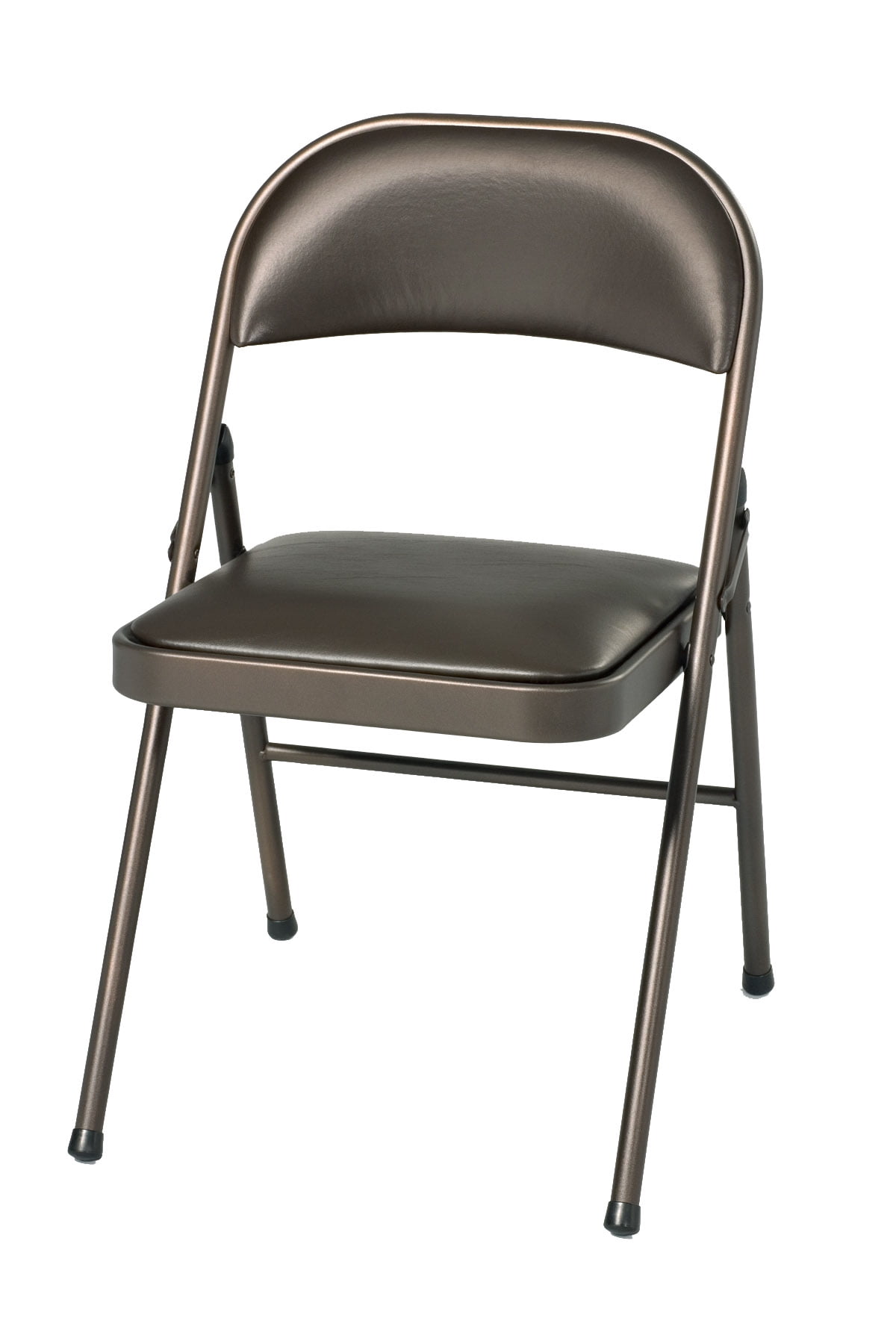 brown padded folding chairs