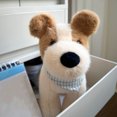 thumbnail image 3 of Collectible Terrier Plush Figure - Handcrafted Polyester Stuffed Animal with Exquisite Detail, Limited Edition Dog Doll for Display and Enthusiasts, 3 of 7