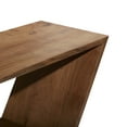 thumbnail image 5 of DecMode Wood Open Diagonal Frame Bench, Brown, 5 of 16