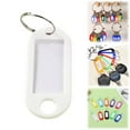 thumbnail image 2 of Plastic Key Tags with Split Ring Label Window, Key Tags Identifiers,Name Tags and Labels, Adapt to USB Drive, Key Chains with Label Tags, Pets Key Id Tags, Small Luggage Tags, 1 Pcs, 1.85x0.78", 2 of 9