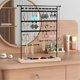 thumbnail image 3 of 7 Tiers White 80-Hole Jewelry Rack Jewelry Earring Storage Jewelry Display Rack for Jewelry Storage and Display, 3 of 5