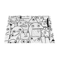 thumbnail image 1 of XMXY Woven Placemats Set of 4 PCS, Monster Doodle Table Mats Washable Heat Resistant Placemats, 1 of 6