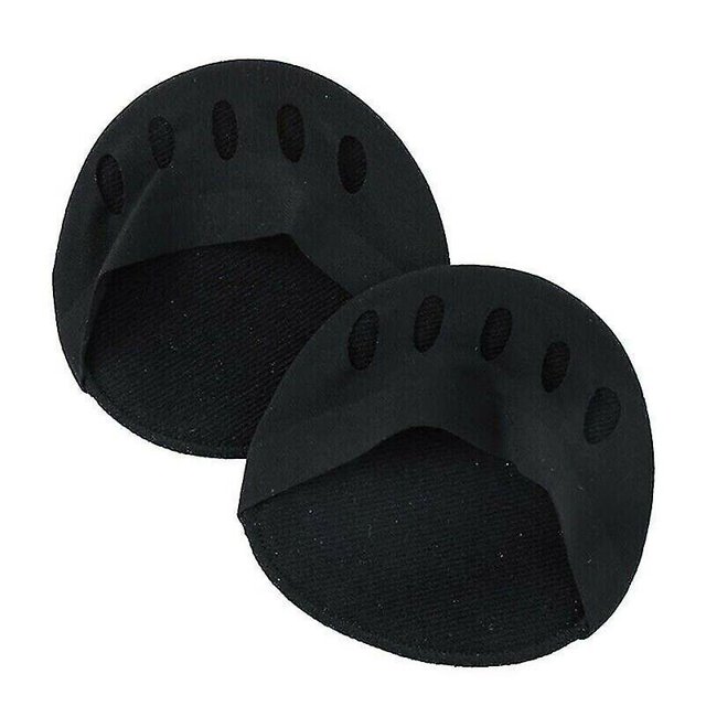 (Negro) Tela de nido de abeja Almohadillas para el antepié Pies Protección para los dedos de los pies Calcetín suave elástico transpirable ZefeiWu 8390615464406