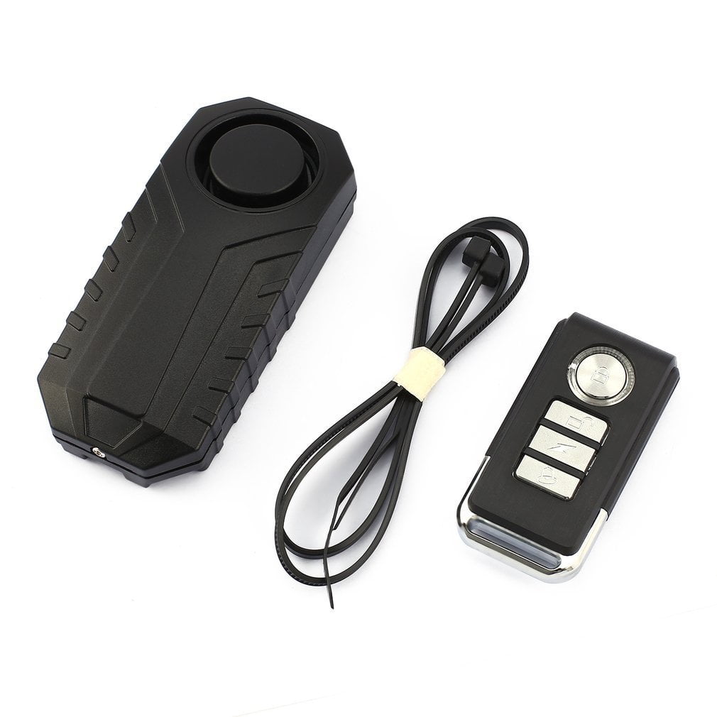 Wireless Remote Control Alarm Bicycle Car Vibration Alarm Safety Lock## 