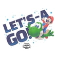 thumbnail image 2 of Girls The Super Mario Galaxy Movie Yoshi Ride Let's A Go T Shirt, 2 of 5