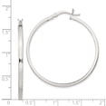 thumbnail image 2 of FB Jewels Sterling Silver 2.5mm Polished Hoop Earrings, 2 of 2