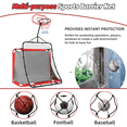 thumbnail image 6 of All-in-One Outdoor Sports Set with Football Net, Baseball Net, 5-in-1 Combo Outdoor Sports Center with Soccer Goal, Lacrosse Net, Heavy-duty Basketball Hoop with Durable Net, Metal Frame, Multicolor, 6 of 7