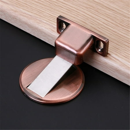 

TKing Fashion Suction Door Stops Invisible Anti-collision Punch Stainless Steel Magnetic Home - Brown