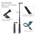 thumbnail image 2 of Trehapuva Selfie Stick, 19”/48cm Palo de extensión corto Empuñadura compacta Monopié ajustable impermeable Compatible con GoPro Hero 12 11 10 9 8 7 6 5 4 Session AKASO DJI Osmo Action y más, 2 of 5