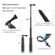 thumbnail image 2 of Trehapuva Selfie Stick, 19”/48cm Palo de extensión corto Empuñadura compacta Monopié ajustable impermeable Compatible con GoPro Hero 12 11 10 9 8 7 6 5 4 Session AKASO DJI Osmo Action y más, 2 of 5