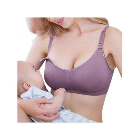 Topumt Womens Nursing Bra Front Buckles Maternity Breastfeeding Pregnant Bra Free Feeding