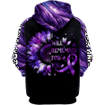 thumbnail image 3 of Lotusprinthandmade Personalized Alzheimer's Awareness Love Hoodie 3D (Lightweight) S-5XL Multicolor, 3 of 5