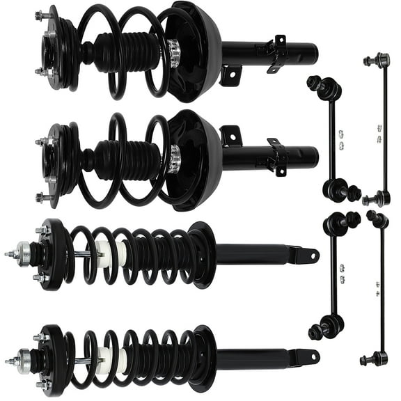 CCIYU Front Strut Spring Assembly Control Arm and Ball Joint Assembly 2013-2017 for Honda Accord Complete Suspension Kit Fits 172971, 172984, K750152, K750153, K750650, K750651