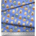 thumbnail image 2 of Soimoi Poly Georgette Fabric Cute Girl Kids Decor Fabric Printed Yard 42 Inch Wide, 2 of 3
