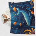 thumbnail image 6 of Yiaed Whimsical Underwater Fantasy Print Dog Blankets-Cat Blanket Washable for Couch Protection,Puppy Blanket, Soft Plush Reversible Throw Furniture Protector-Medium, 6 of 8
