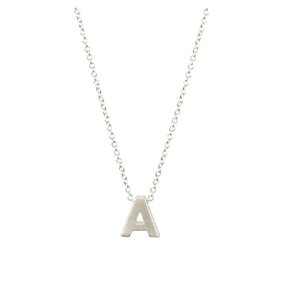 SIfdSeng Silver Initial Necklaces for Women Gold Filled Layered Silver Necklaces for Women A Z 26 Alphabet Initial Necklaces for Teen Girls Jewelry