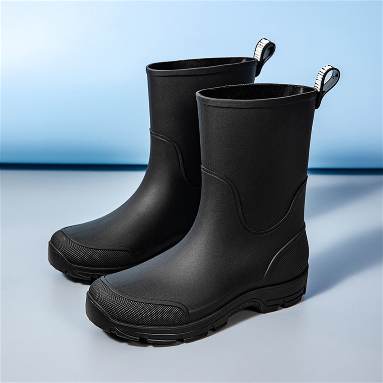 Bottes De Pluie Femme Mi-Hautes En Caoutchouc - Imperméables, Antidérapantes, Confortables (Tailles 36-42) - 12