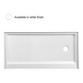 thumbnail image 2 of Elegant Kitchen & Bath STY01-R6030 60 x 30 in. Single Threshold Shower Tray Right Drain, Glossy White, 2 of 10
