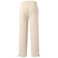 thumbnail image 4 of Girls Summer Beige Joggers Tween Drawstring Sweatpants Beach Vacation Outfits Kids Lightweight Pants with Pocket 11-12 Years, 4 of 5