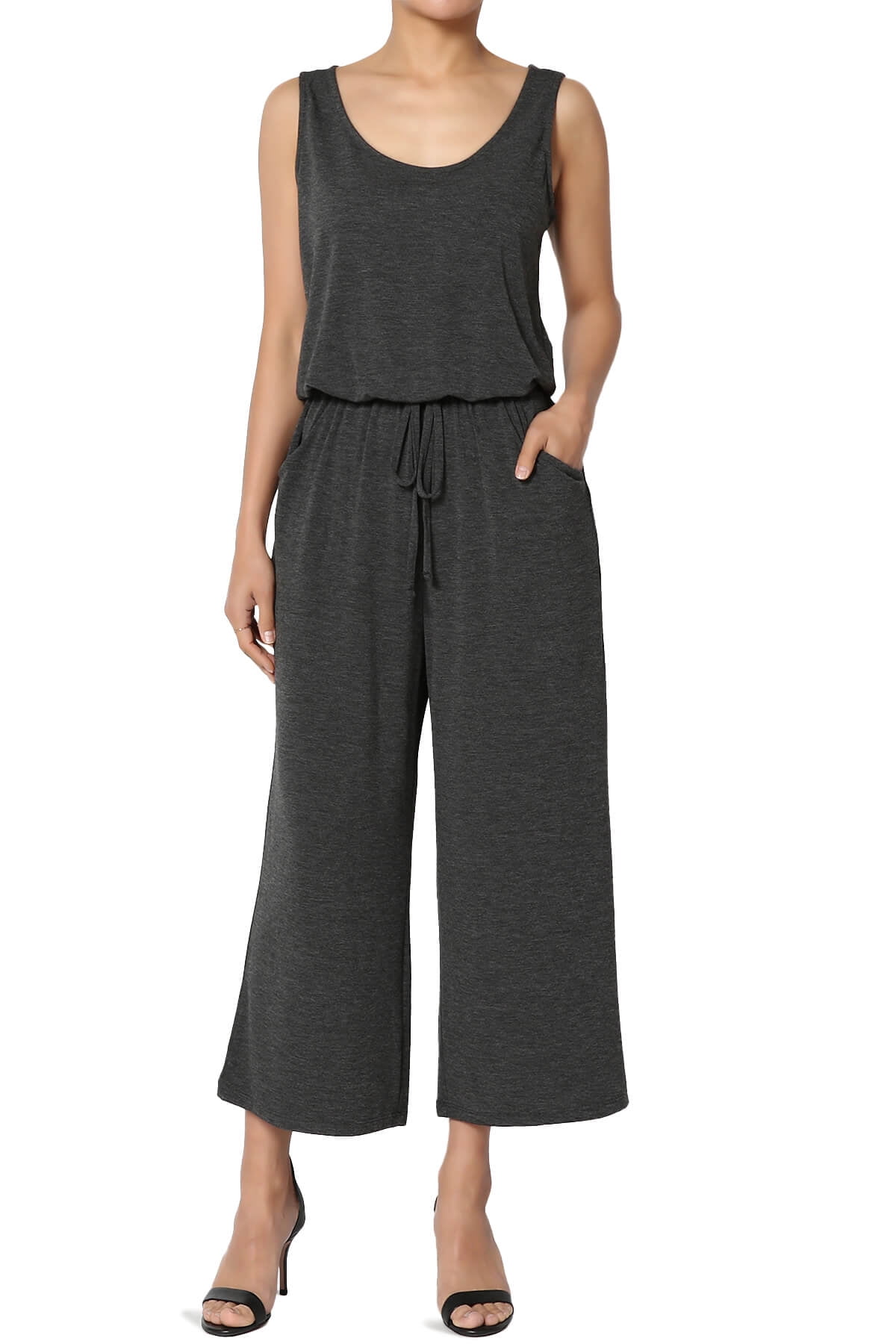 Cutout Scoop Neck Sleeveless Jumpsuit main image 0