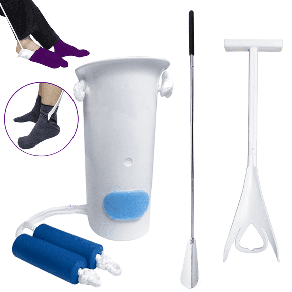 4 inch Wide Sock Helper, 3 Pack Sock Dressing Aids, Sock Removal Aids, Easy on and off Sock Assistant Devices for Senior, Elderly, Pregnant, Disabled