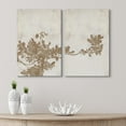 thumbnail image 3 of IDEA4WALL Adhesive Canvas Print Wall Art Set Duotone Tree Leaves Plant Retro Art Decorative Bohemian Nature Pastel Botanical Artwork for Living Room, Bedroom, Office - Canvas 16"x24"x2, 3 of 5