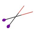 thumbnail image 2 of Kozecal Marimba Mallets, Carbon Fiber + Cotton Thread Drum Sticks Hammer For Bass Percussions Instruments, 2 of 8