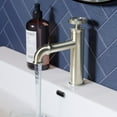 thumbnail image 5 of Avallon Single Hole, Single-Handle Wheel, Bathroom Faucet in Brushed Nickel, 5 of 11