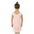 thumbnail image 2 of Elowel Girls' Ruffle Short Sleeve Skirted Leotard Baby Pink (size-4-6 ), 2 of 4