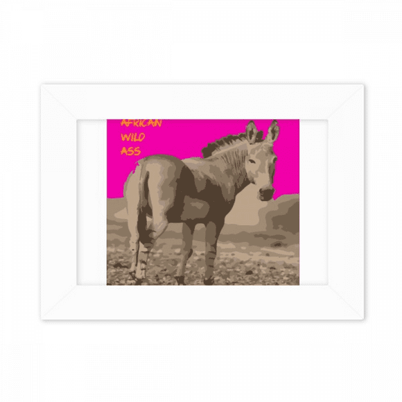 Big Cat African Lion Art Deco Fashion Photo Mount Frame Picture Art Painting Desktop 5x7 inch
