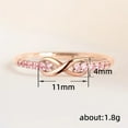 thumbnail image 4 of PULABO Modern Valentine's Day Bridal Gift for Wife Ladies Sparkling Lightweight AAA Zircon Cubic Zirconia Ring Ideal Jewelry Gift Gift Box Included, 4 of 8