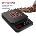 thumbnail image 4 of Báscula electrónica multifunción Báscula de café con temporizador de acero inoxidable Báscula de cocina Báscula de temporizador 10 kg, 4 of 5