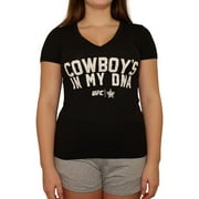 UFC Womens Cowboy's In My DNA Graphic T-Shirt, Black, Small